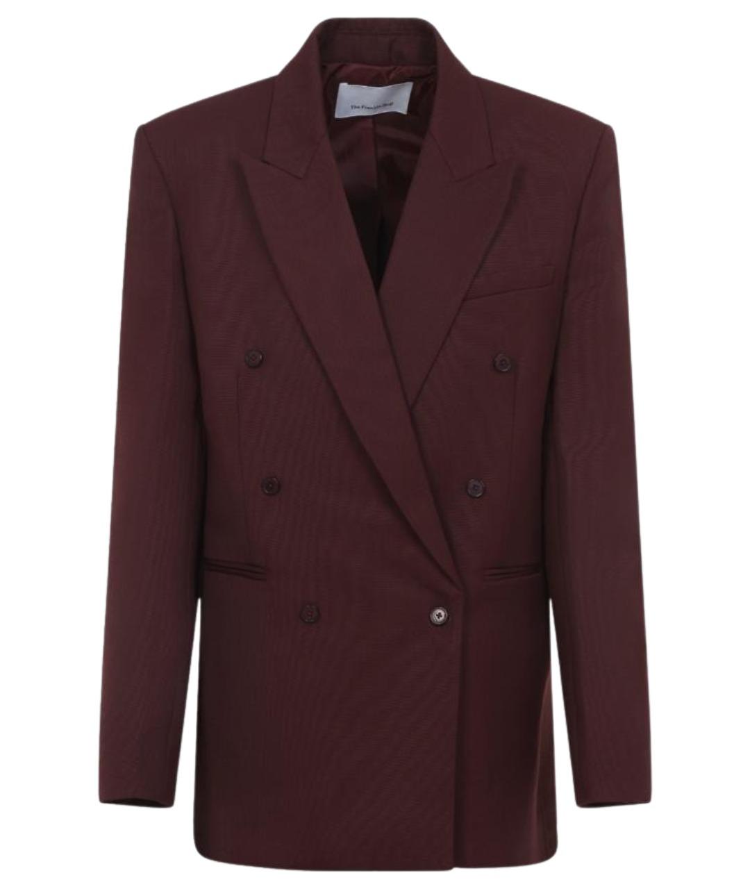 THE FRANKIE SHOP Бордовая полиэстеровая куртка, фото 1