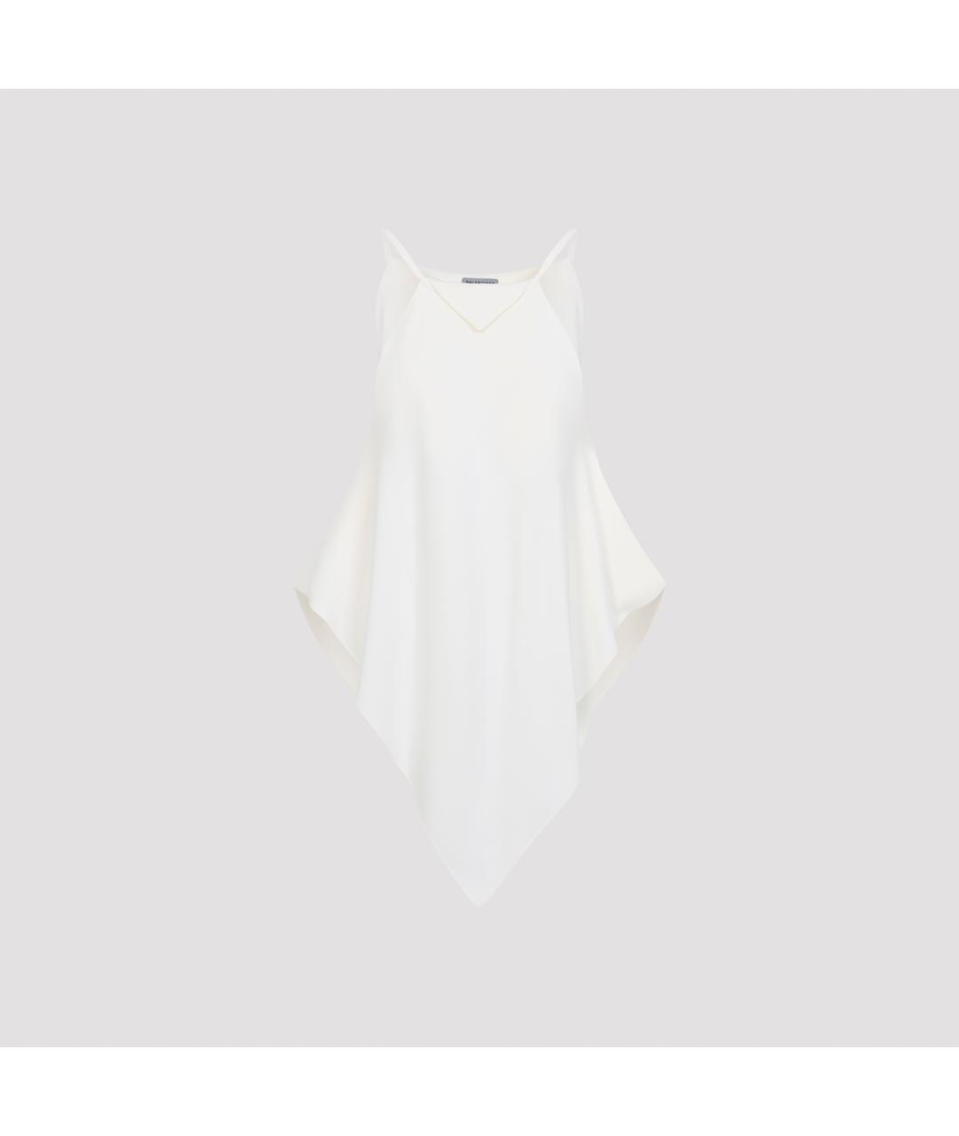 BALENCIAGA Белая шерстяная майка, фото 2