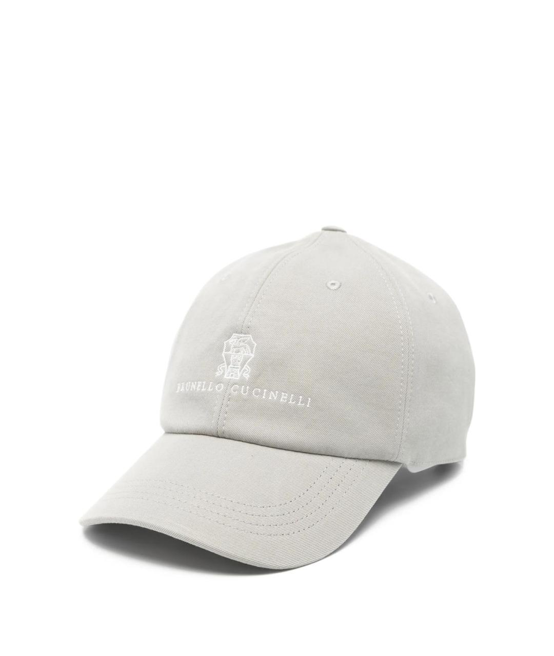 BRUNELLO CUCINELLI Серая хлопковая кепка/бейсболка, фото 1