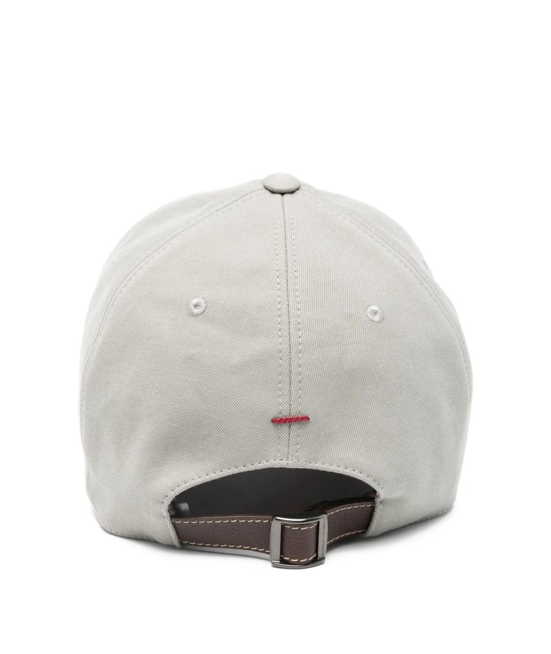 BRUNELLO CUCINELLI Серая хлопковая кепка/бейсболка, фото 2