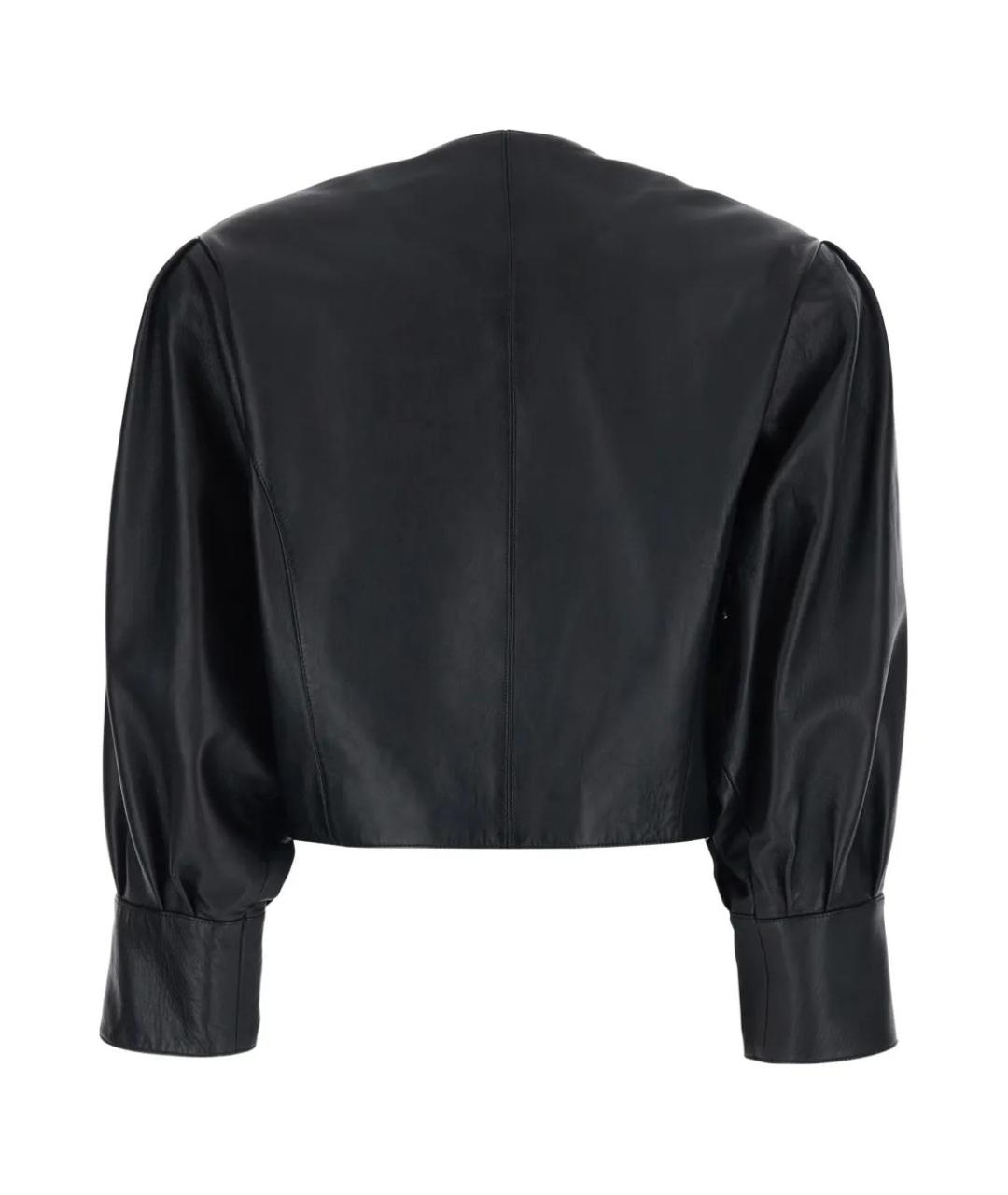 CHLOE Черная кожаная куртка, фото 2