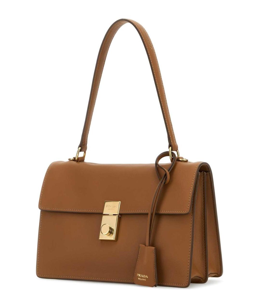 PRADA Коричневая кожаная сумка через плечо, фото 2