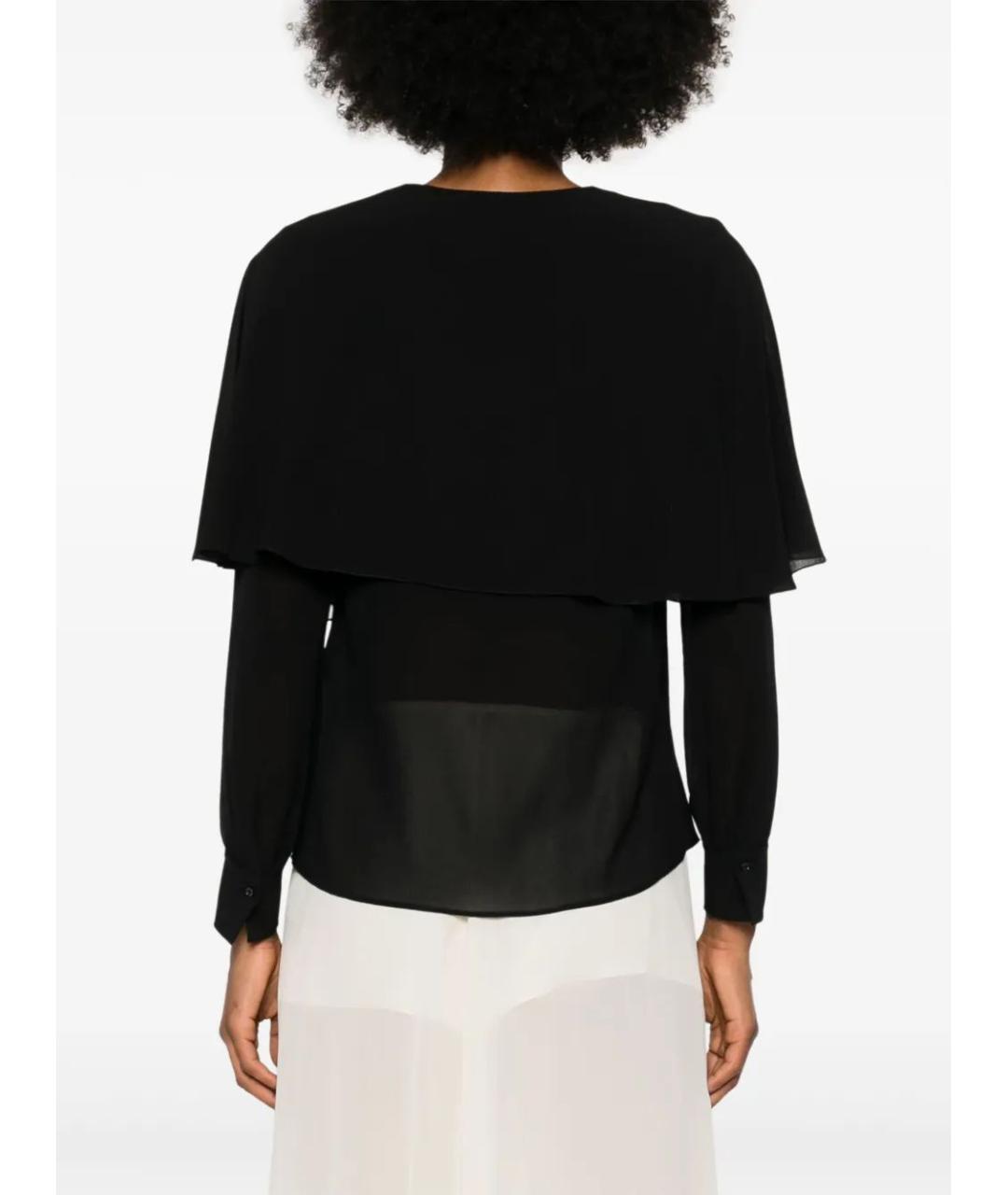 CHLOE Черная шерстяная блузы, фото 4