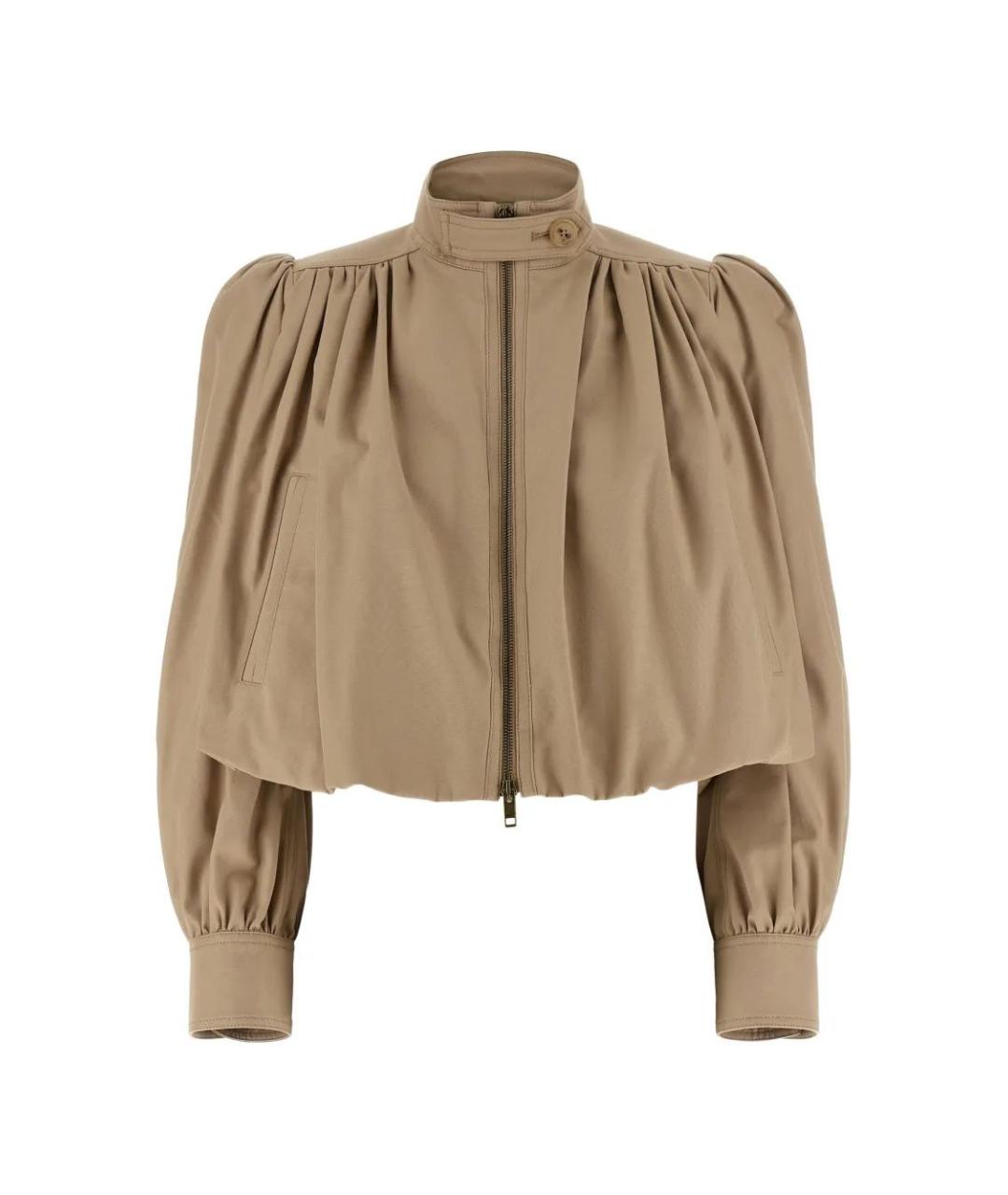 CHLOE Бежевая хлопковая куртка, фото 1