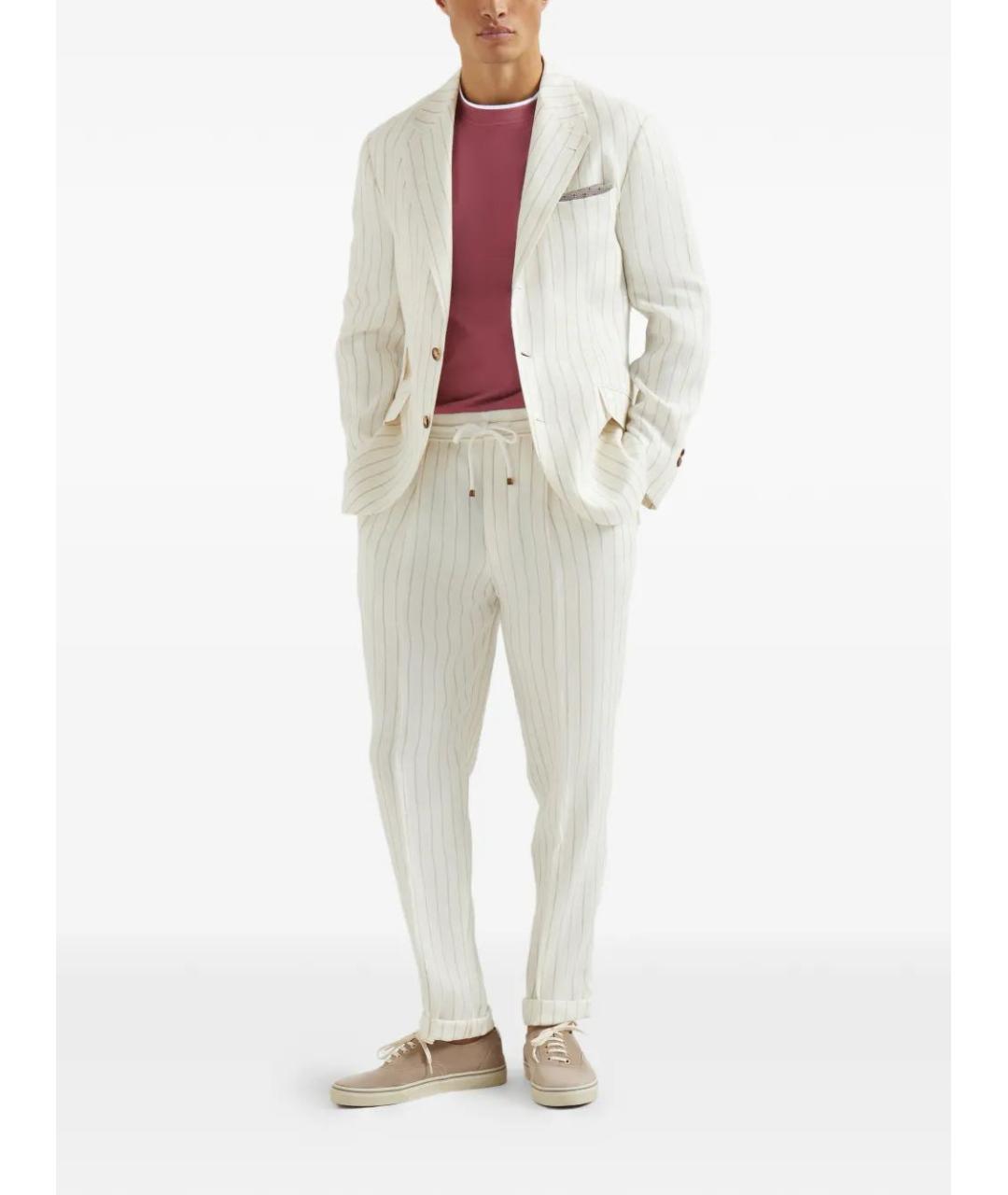 BRUNELLO CUCINELLI Розовая хлопковая кэжуал рубашка, фото 2