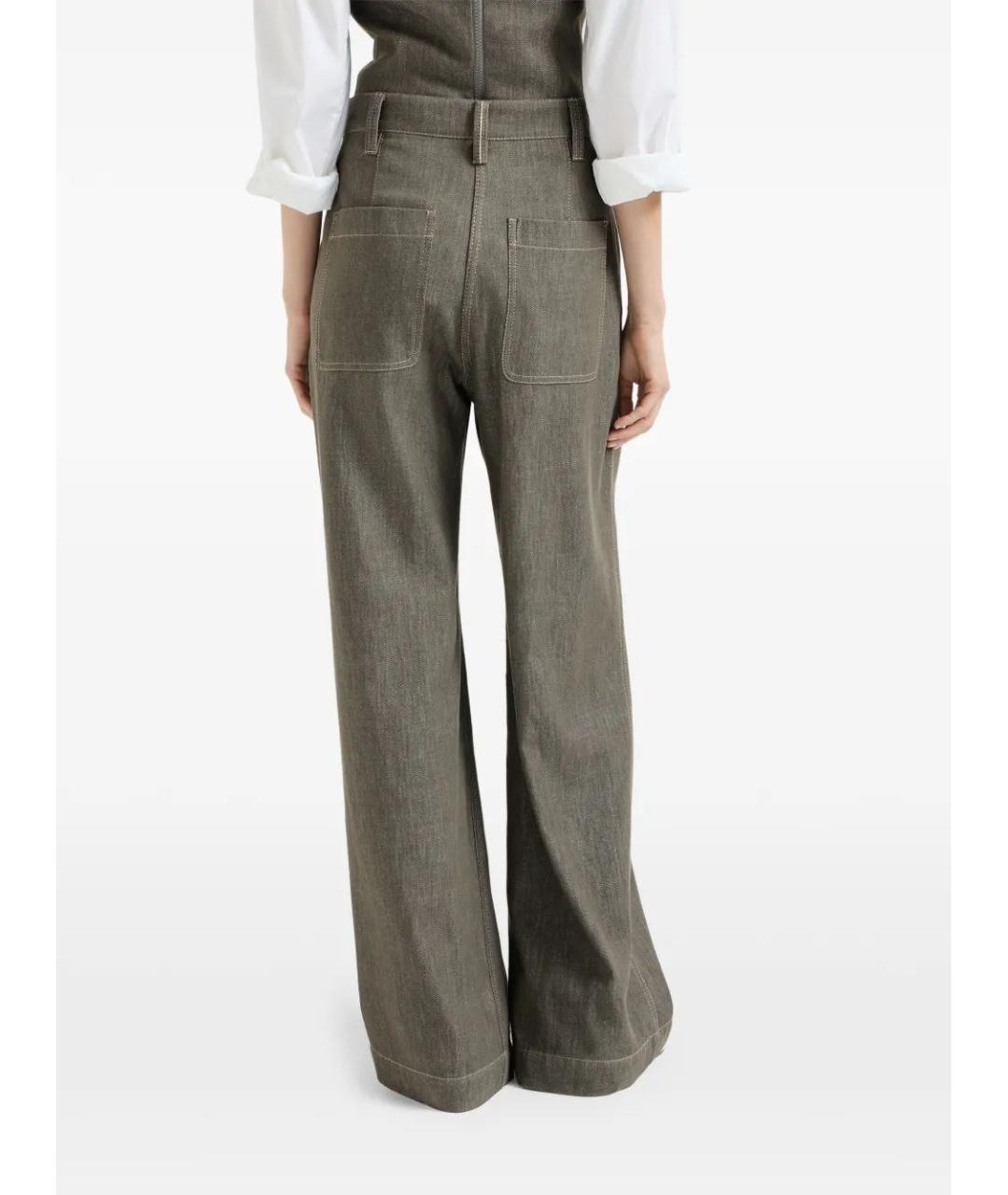 BRUNELLO CUCINELLI Хлопковые прямые джинсы, фото 3