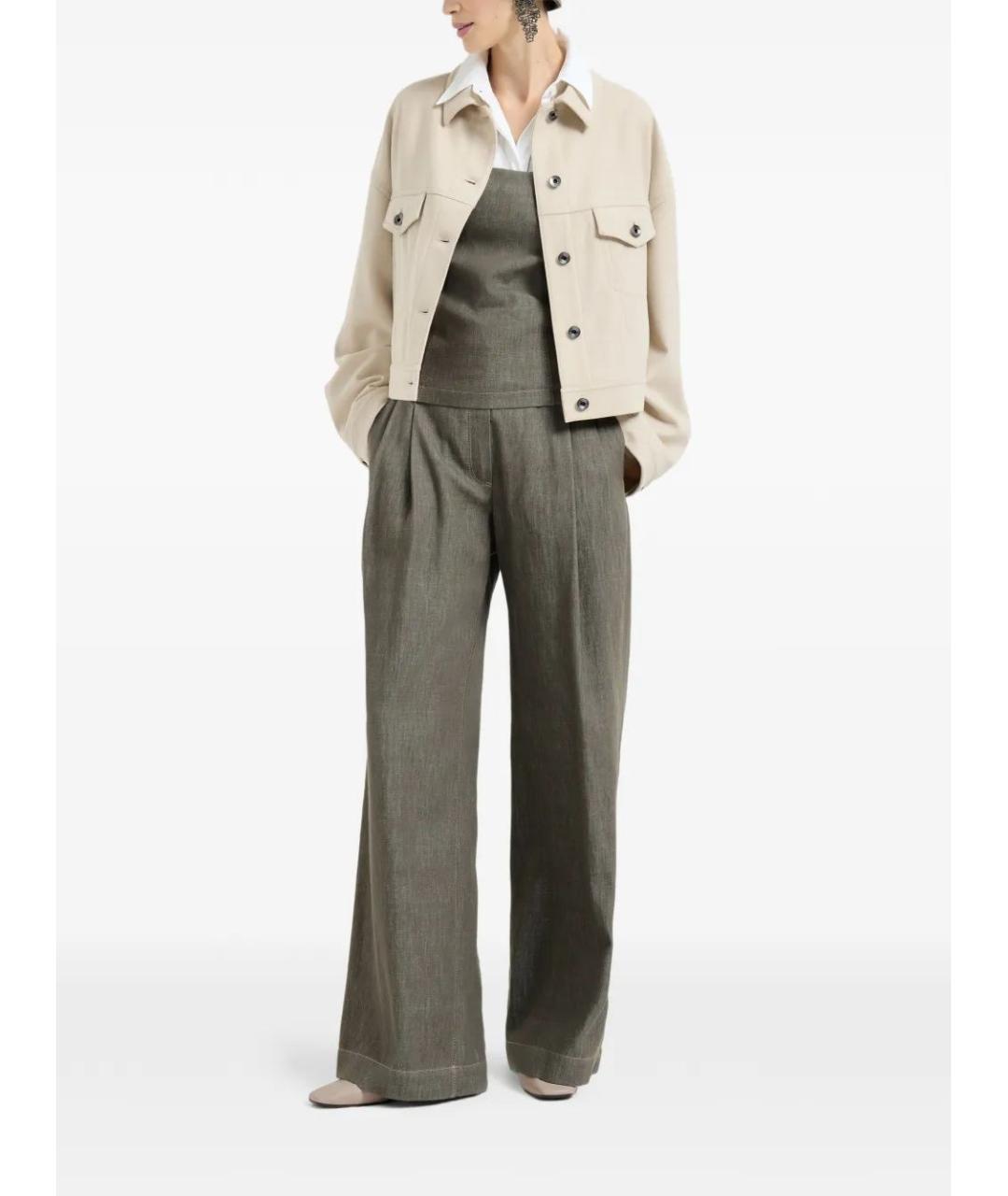 BRUNELLO CUCINELLI Хлопковые прямые джинсы, фото 2