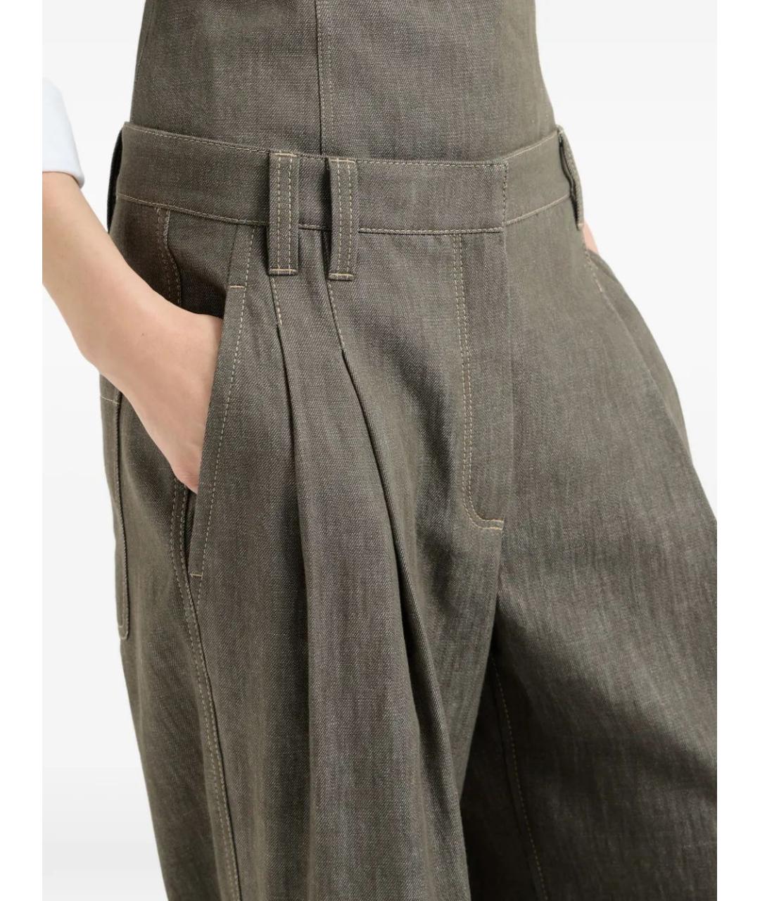 BRUNELLO CUCINELLI Хлопковые прямые джинсы, фото 4