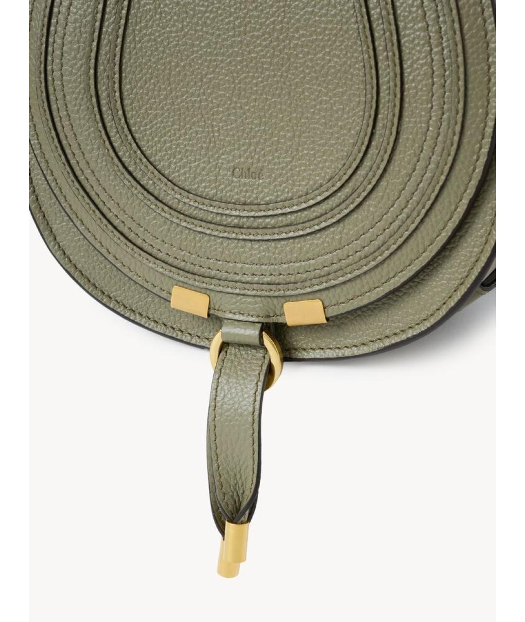 CHLOE Зеленая кожаная сумка через плечо, фото 5