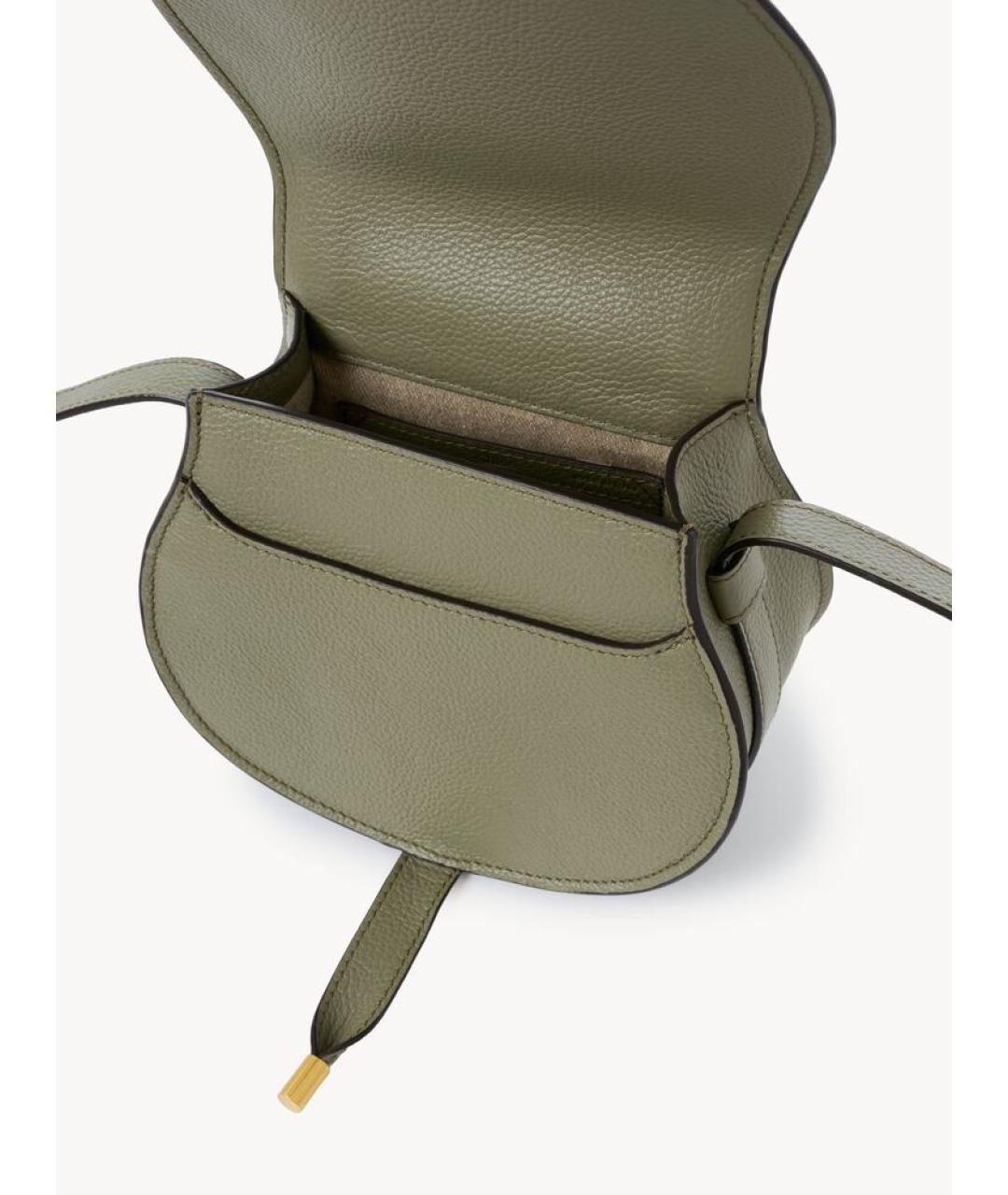 CHLOE Зеленая кожаная сумка через плечо, фото 4