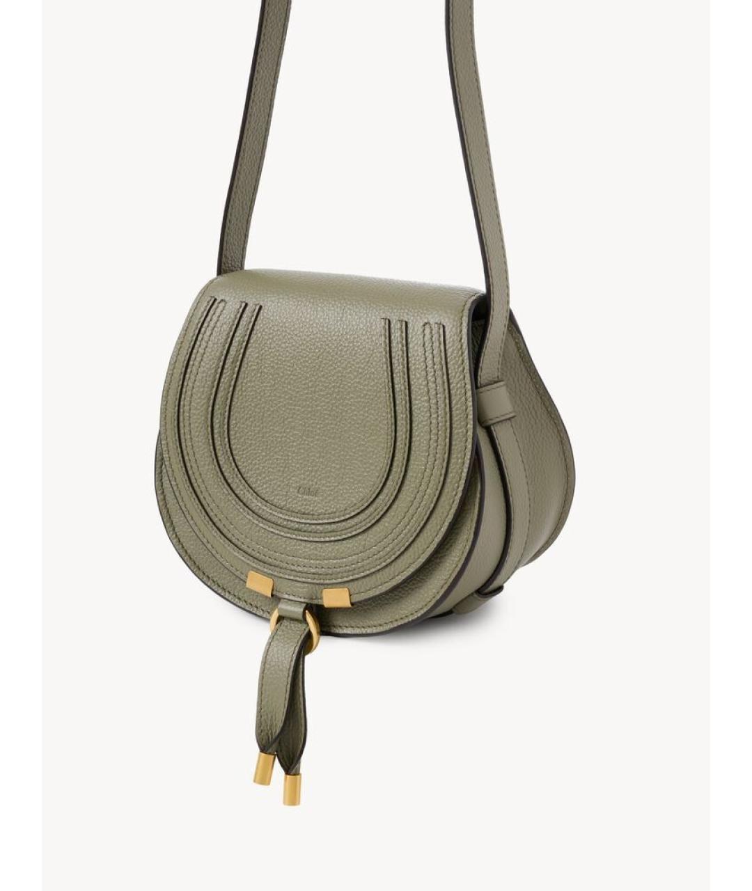 CHLOE Зеленая кожаная сумка через плечо, фото 2