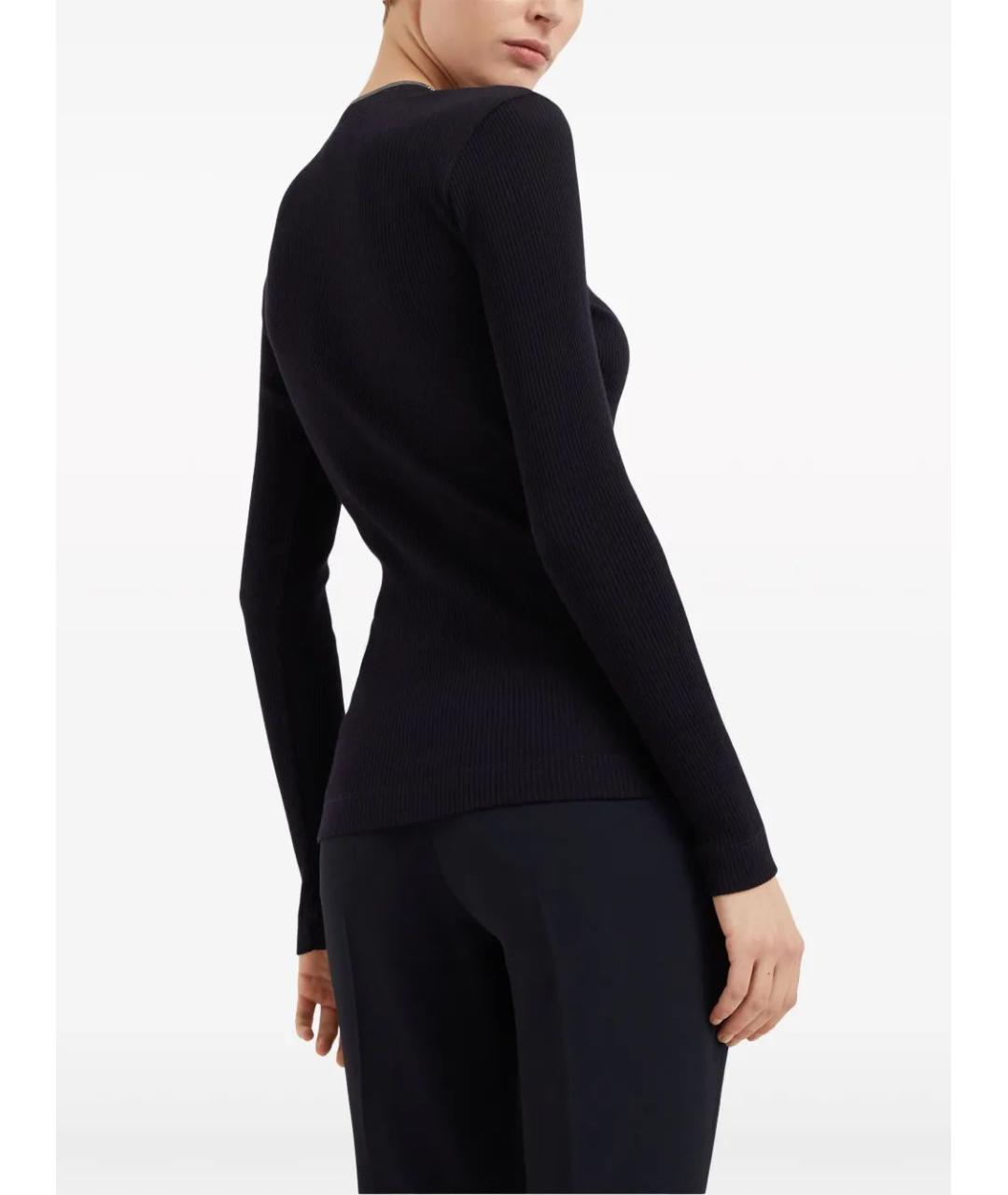 BRUNELLO CUCINELLI Черный шерстяной джемпер / свитер, фото 4