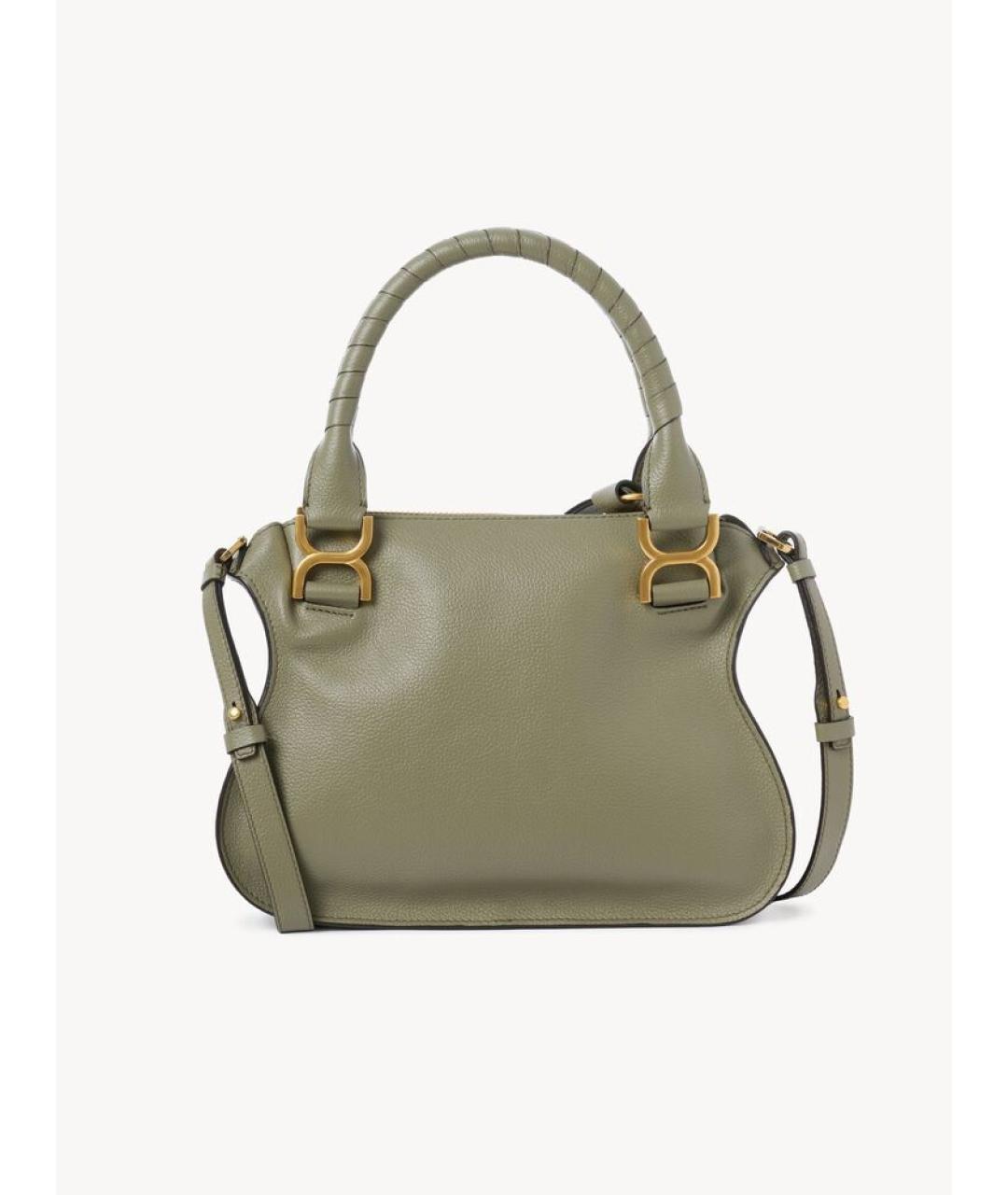 CHLOE Зеленая кожаная сумка через плечо, фото 3