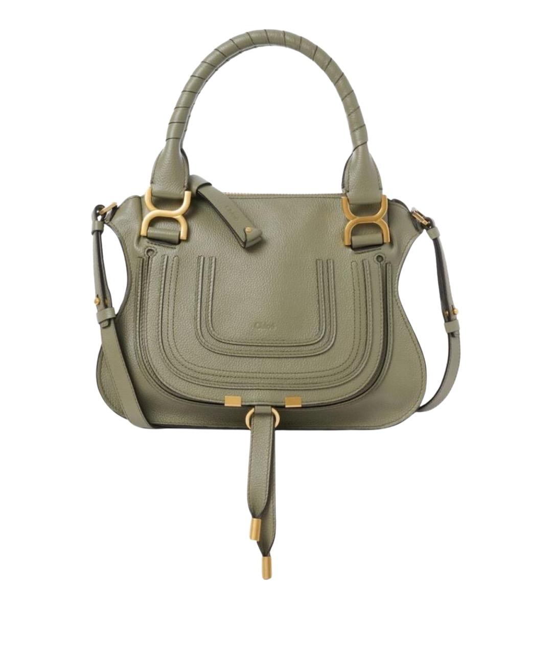CHLOE Зеленая кожаная сумка через плечо, фото 1