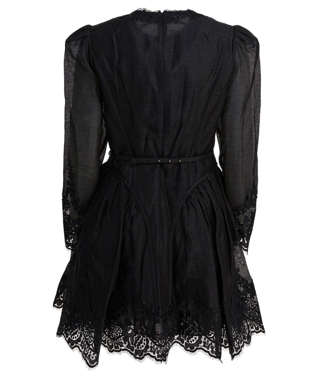 ZIMMERMANN Черное льняное вечернее платье, фото 2