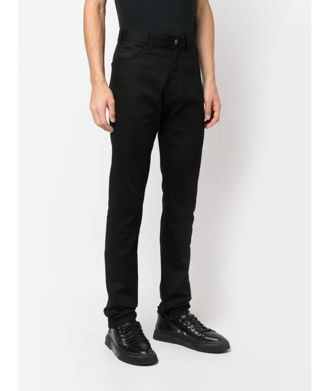 CELINE Черные хлопковые повседневные брюки, фото 4