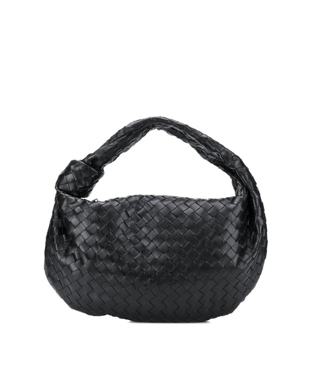 BOTTEGA VENETA Черная кожаная сумка через плечо, фото 1