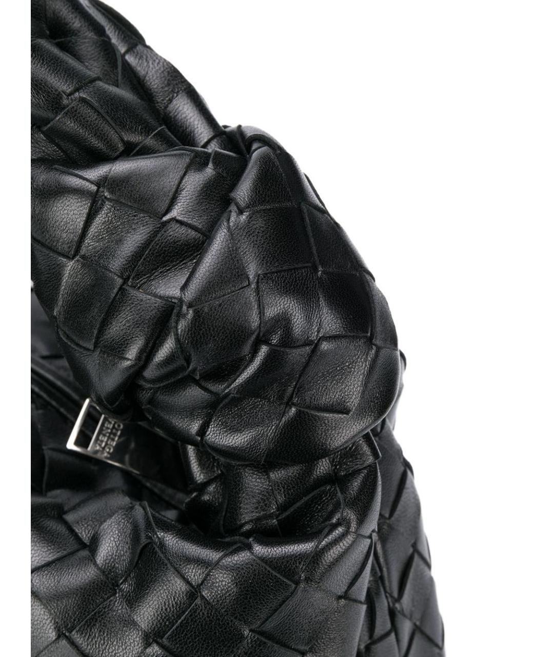 BOTTEGA VENETA Черная кожаная сумка через плечо, фото 3