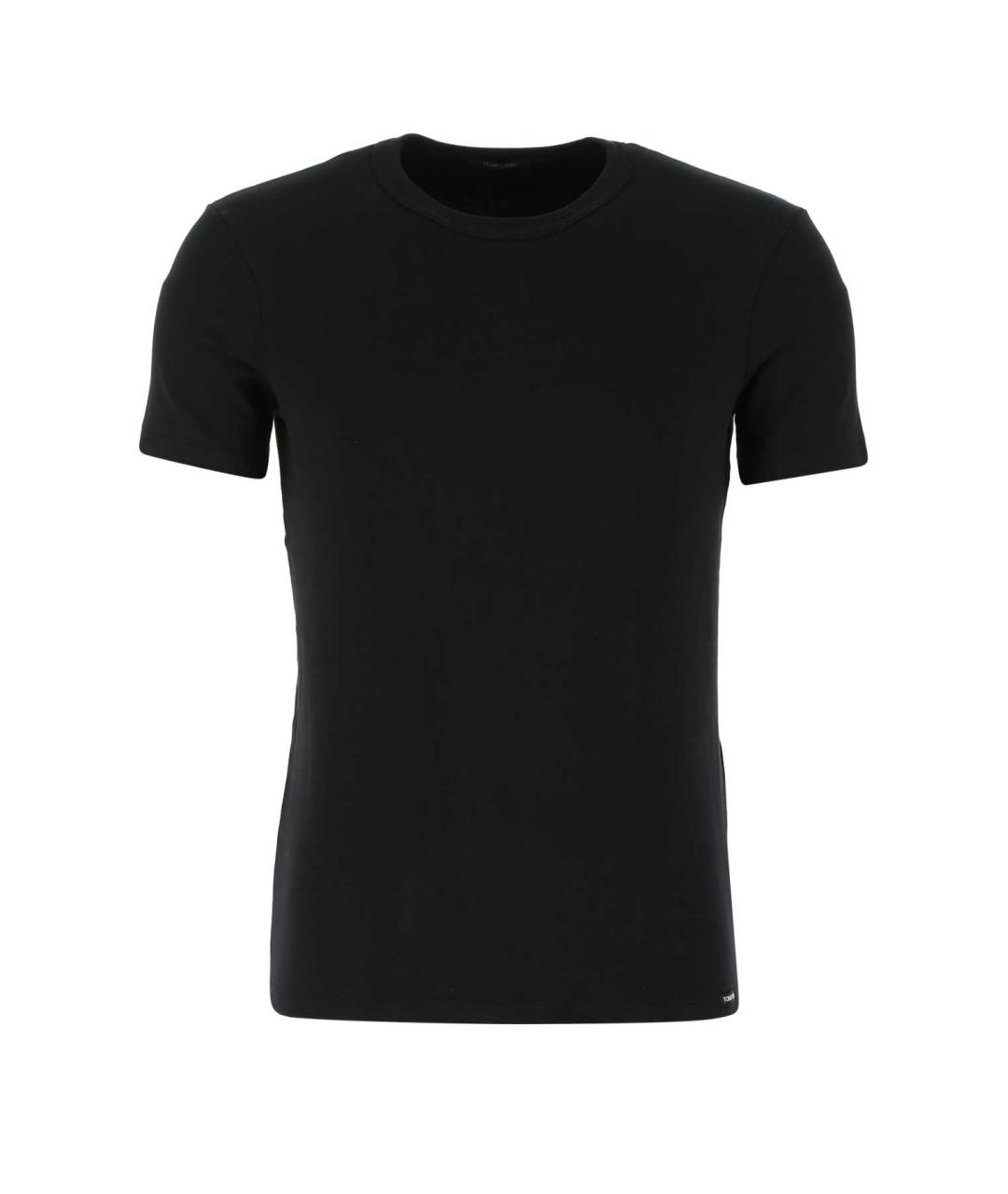 TOM FORD Черная хлопковая футболка, фото 1