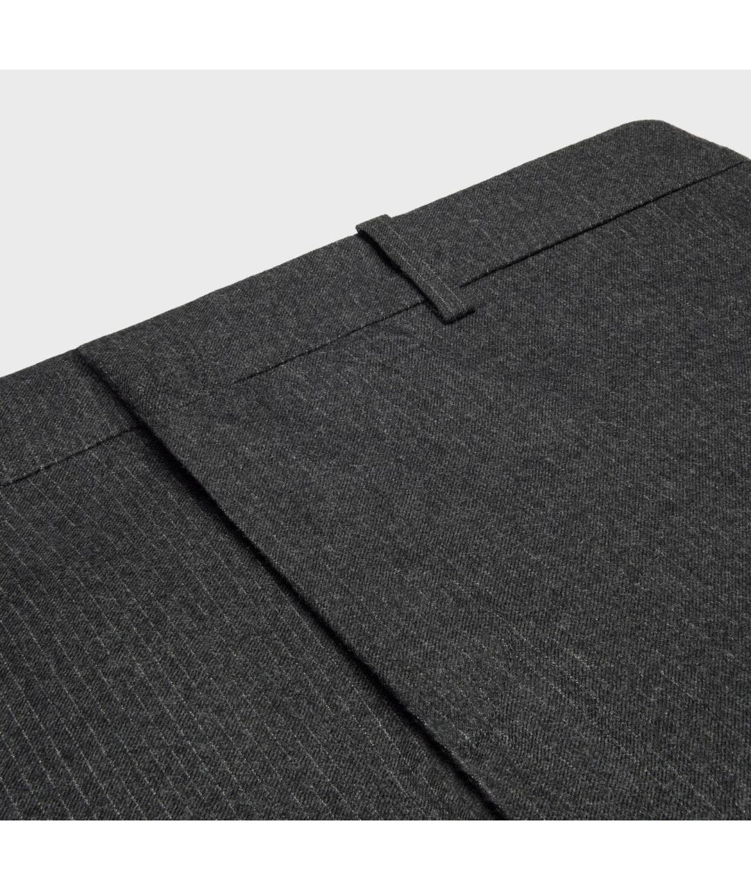 CELINE Шерстяные повседневные брюки, фото 4