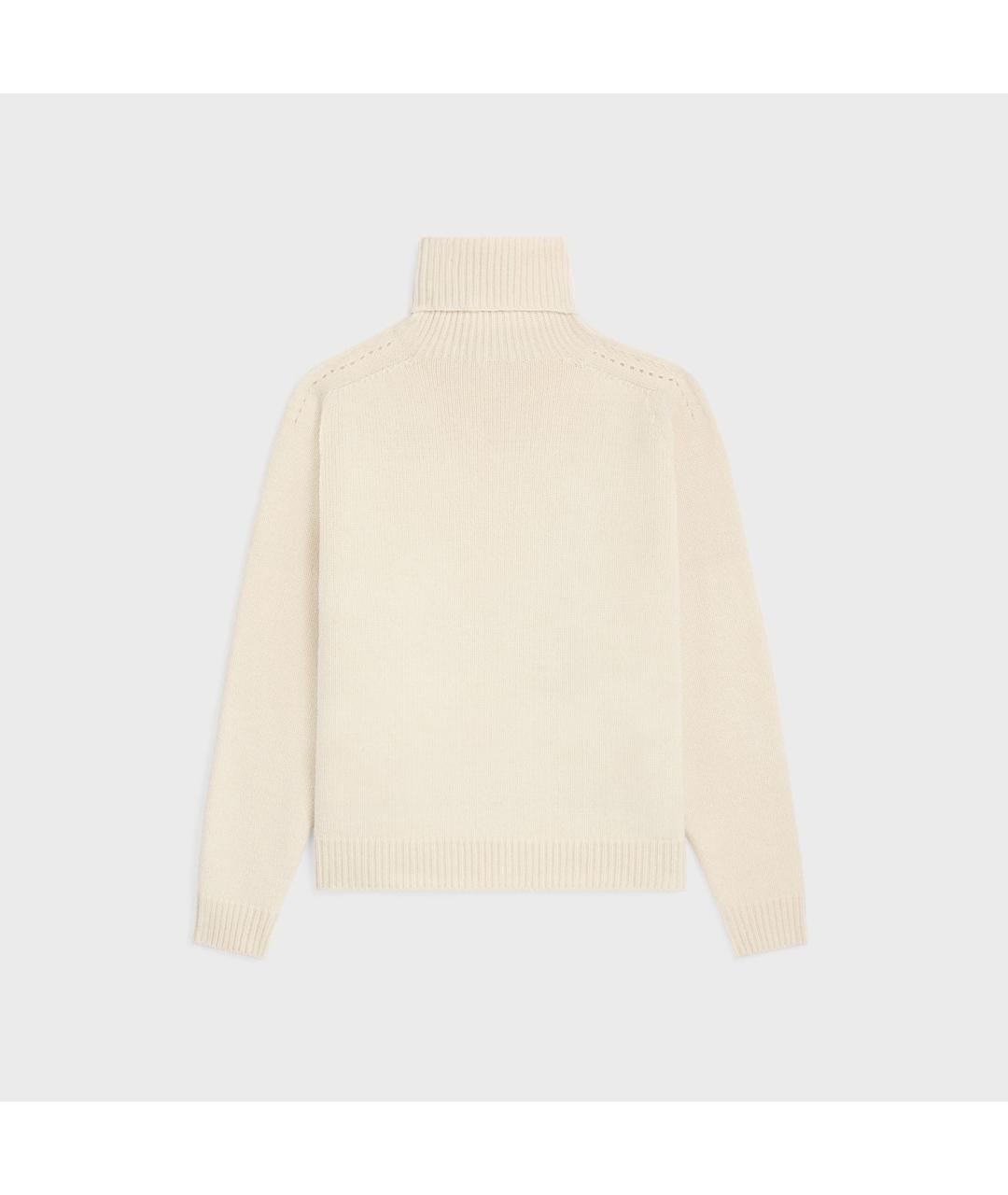 CELINE Бежевый кашемировый джемпер / свитер, фото 2