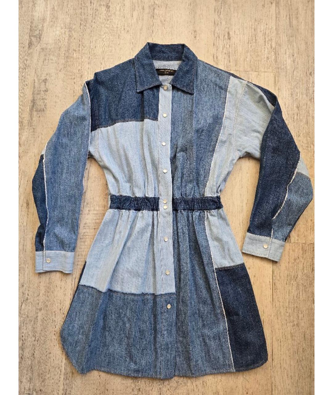 DOLCE&GABBANA Мульти хлопковое повседневное платье, фото 9