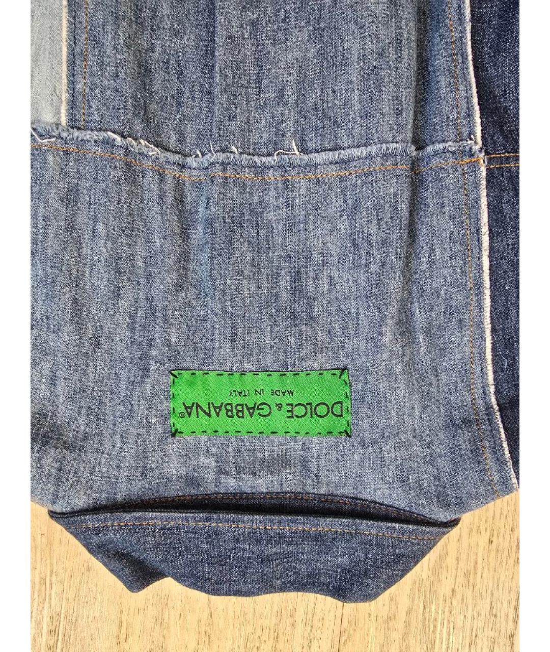 DOLCE&GABBANA Мульти хлопковое повседневное платье, фото 4