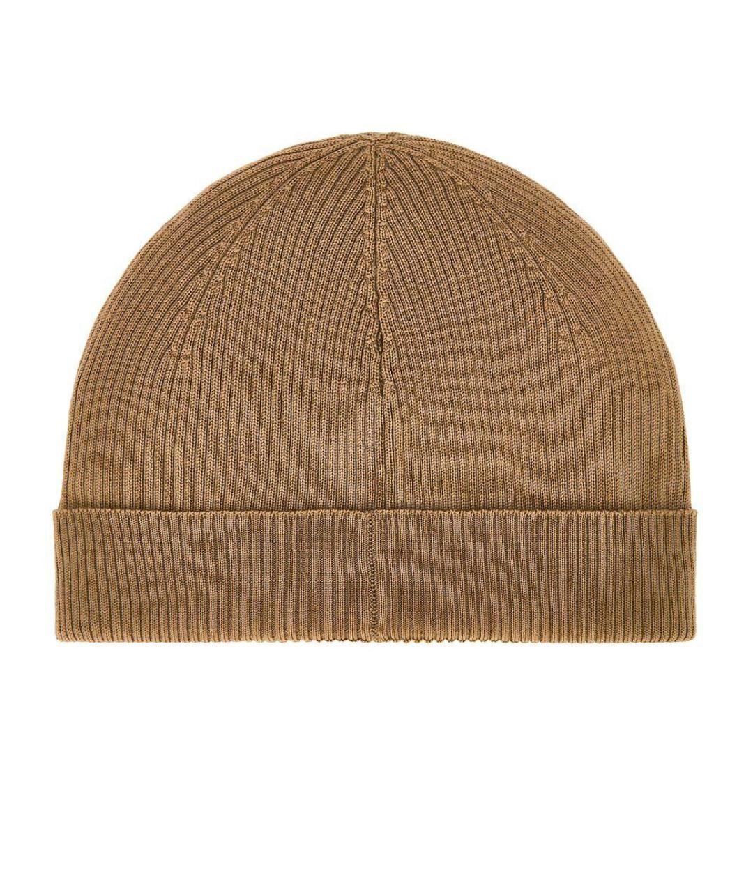 SAINT LAURENT Бежевая шерстяная шапка, фото 2