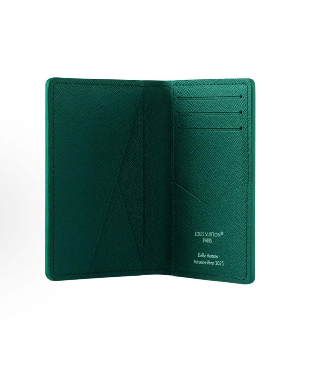 LOUIS VUITTON Зеленый кардхолдер, фото 4