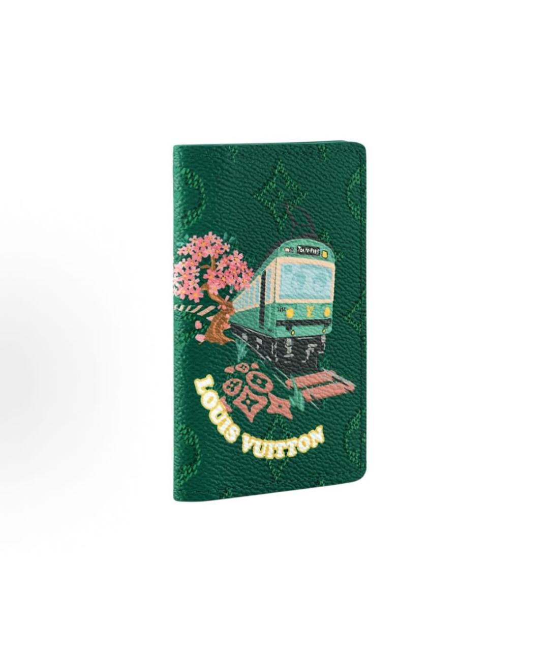 LOUIS VUITTON Зеленый кардхолдер, фото 2