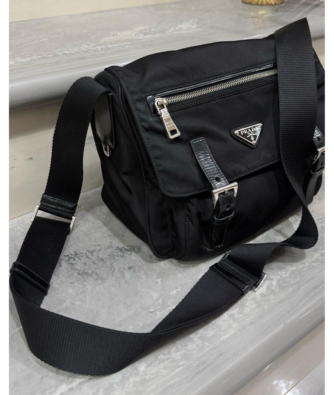 PRADA Черная сумка через плечо, фото 3