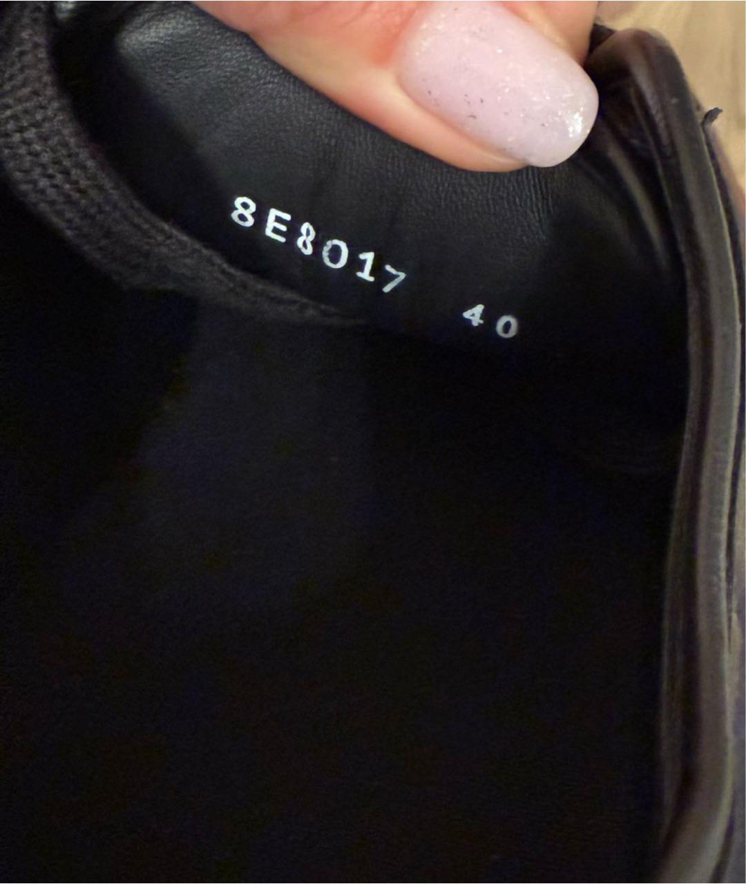 FENDI Черные кожаные кеды, фото 7