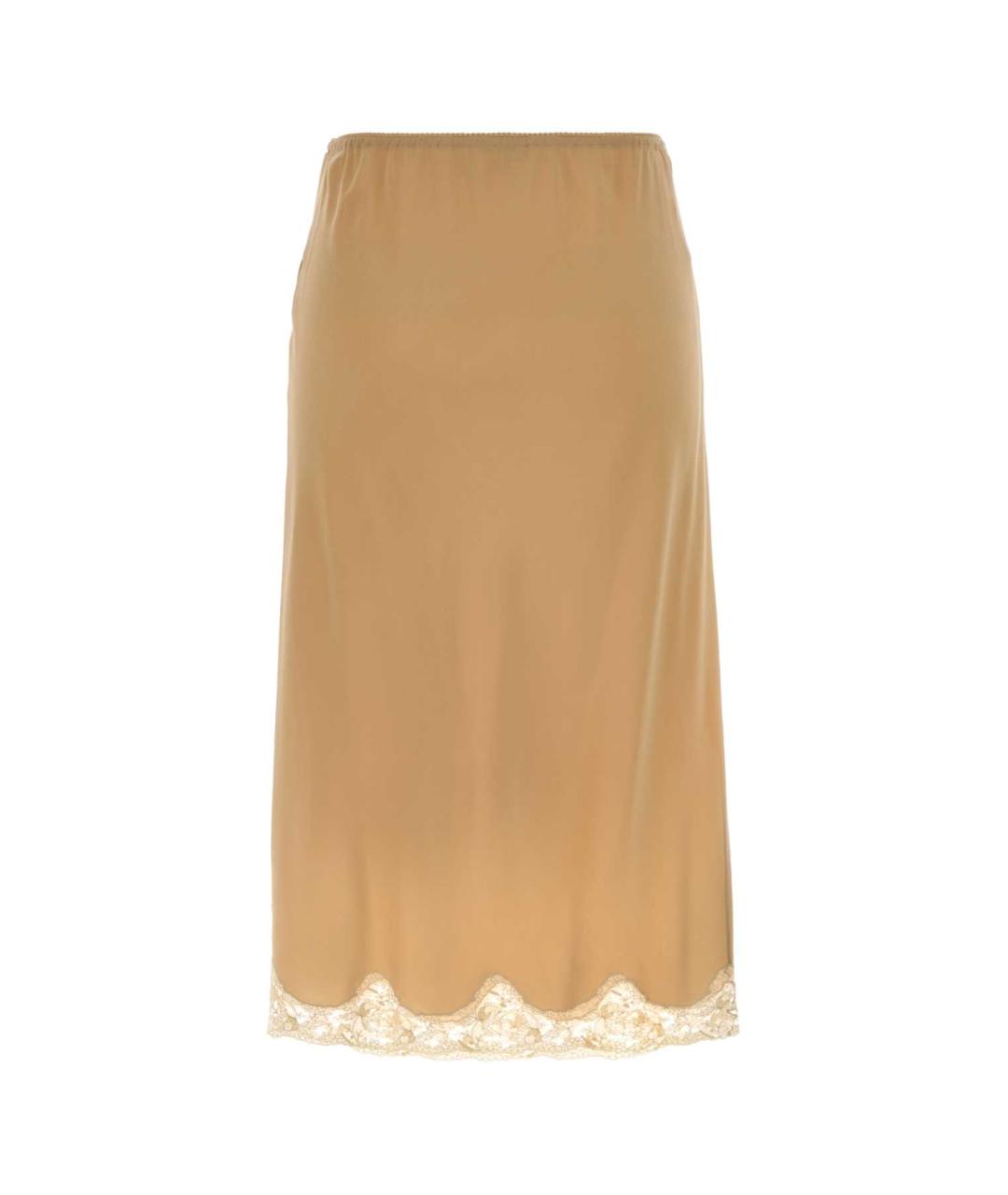 SAINT LAURENT Розовая шелковая юбка миди, фото 2