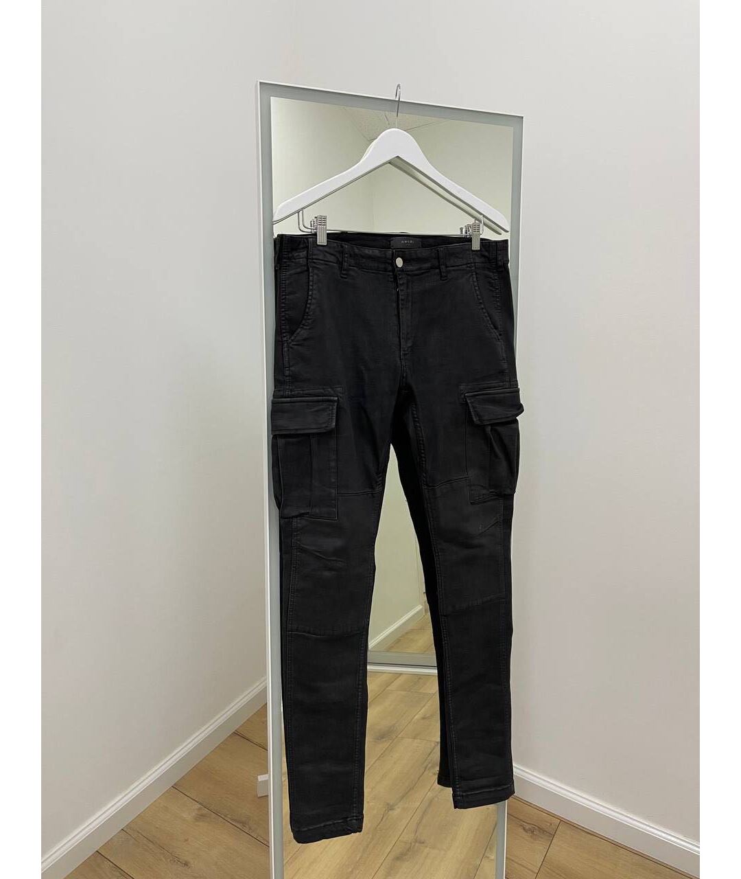 AMIRI Черные хлопко-эластановые джинсы скинни, фото 8