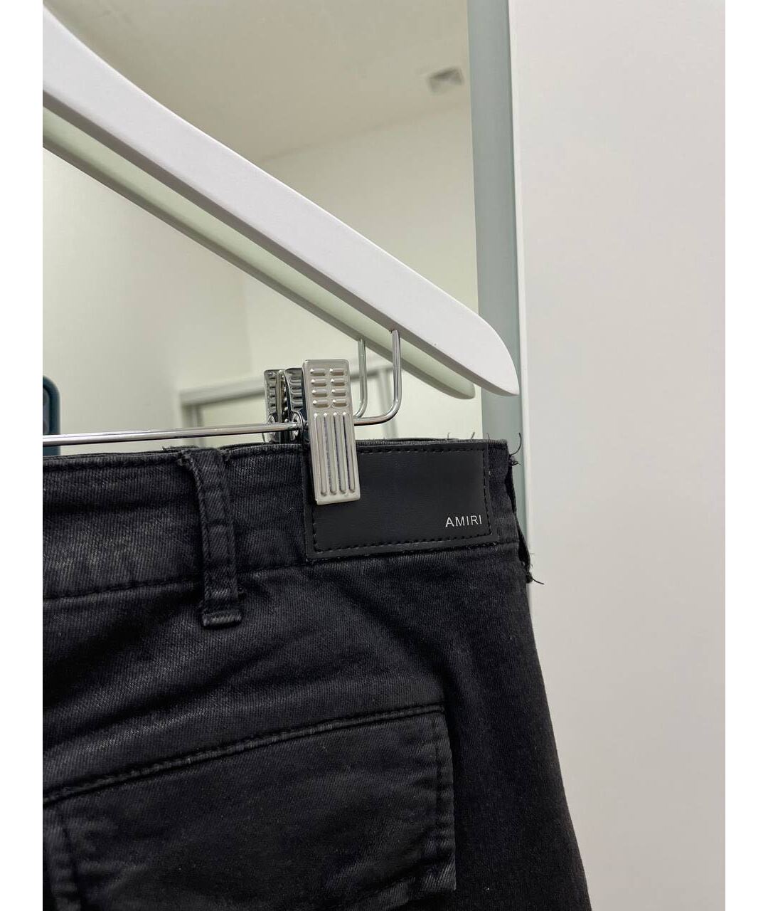 AMIRI Черные хлопко-эластановые джинсы скинни, фото 4