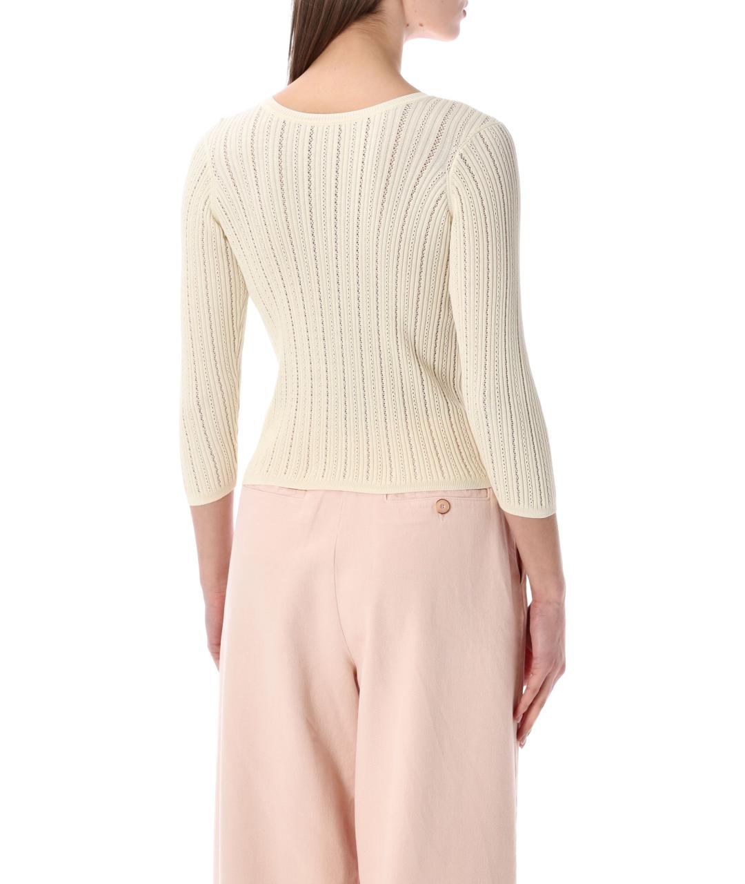 SESSUN Бежевый хлопковый джемпер / свитер, фото 2