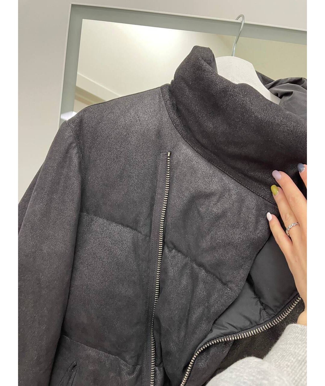 10SEI0OTTO Черный пуховик, фото 7