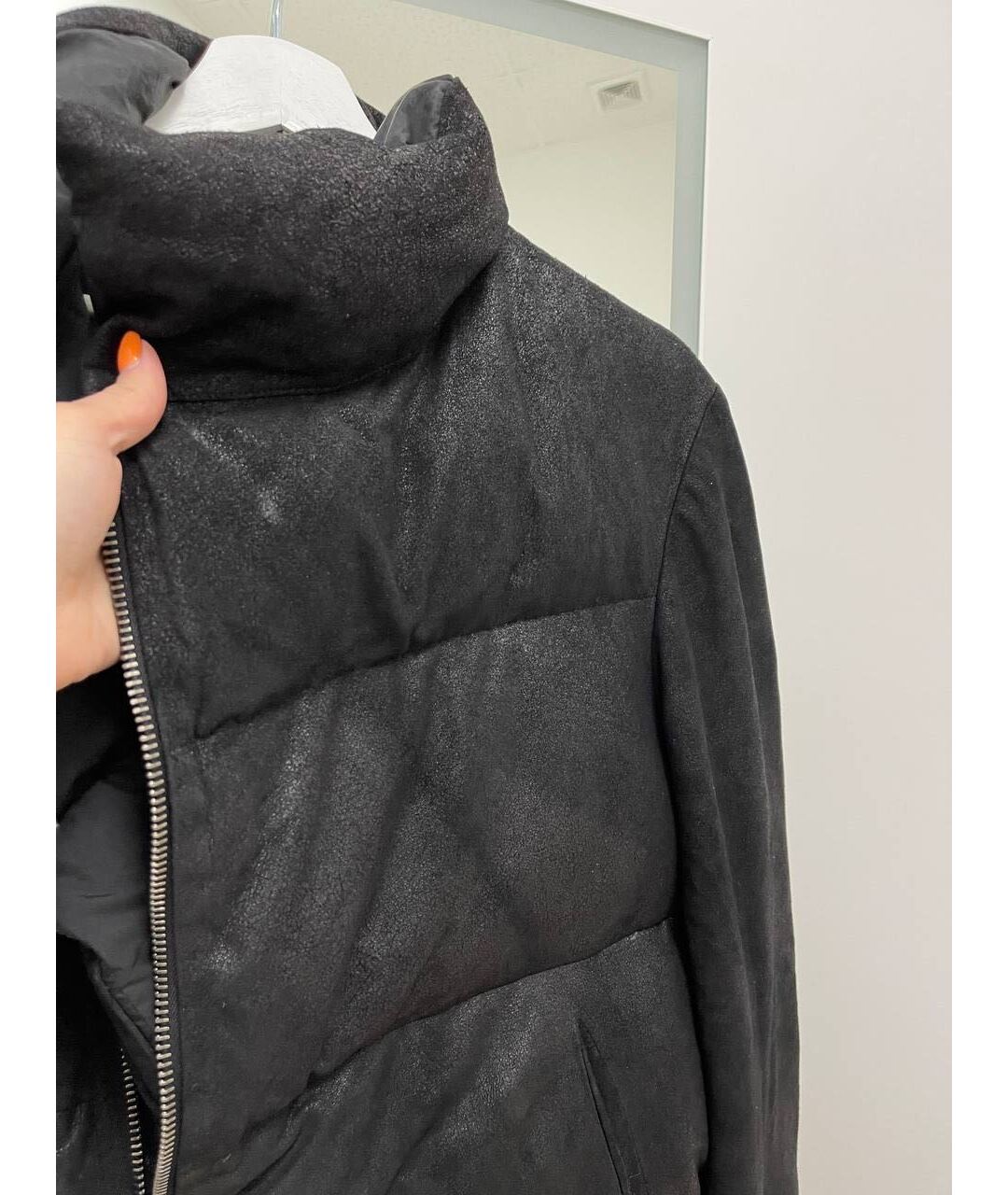 10SEI0OTTO Черный пуховик, фото 3