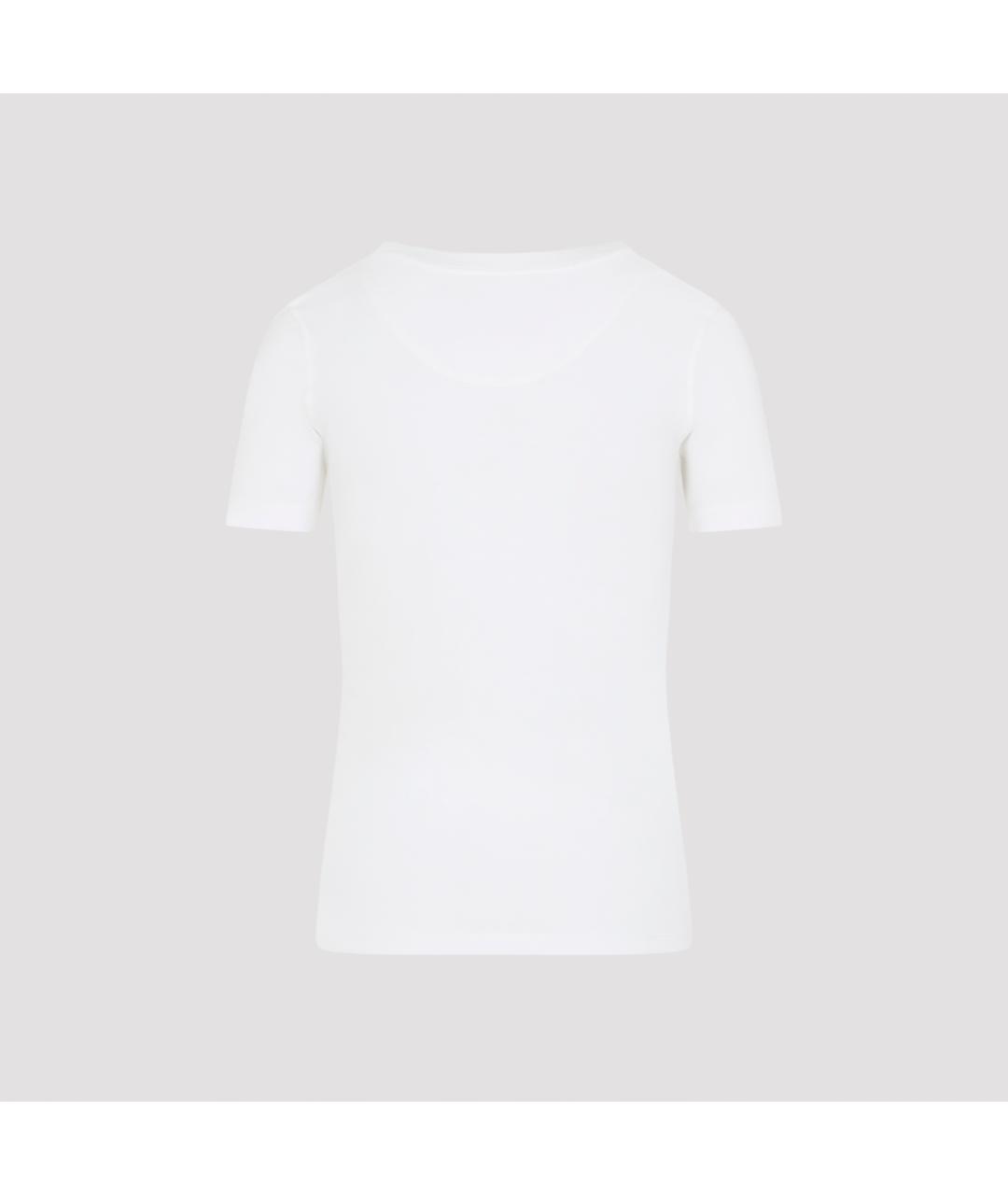 PHOEBE PHILO Белая хлопковая футболка, фото 3