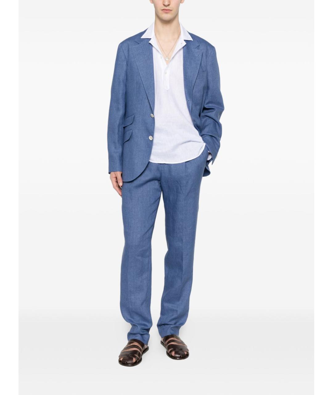BRUNELLO CUCINELLI Синий повседневный костюм, фото 2