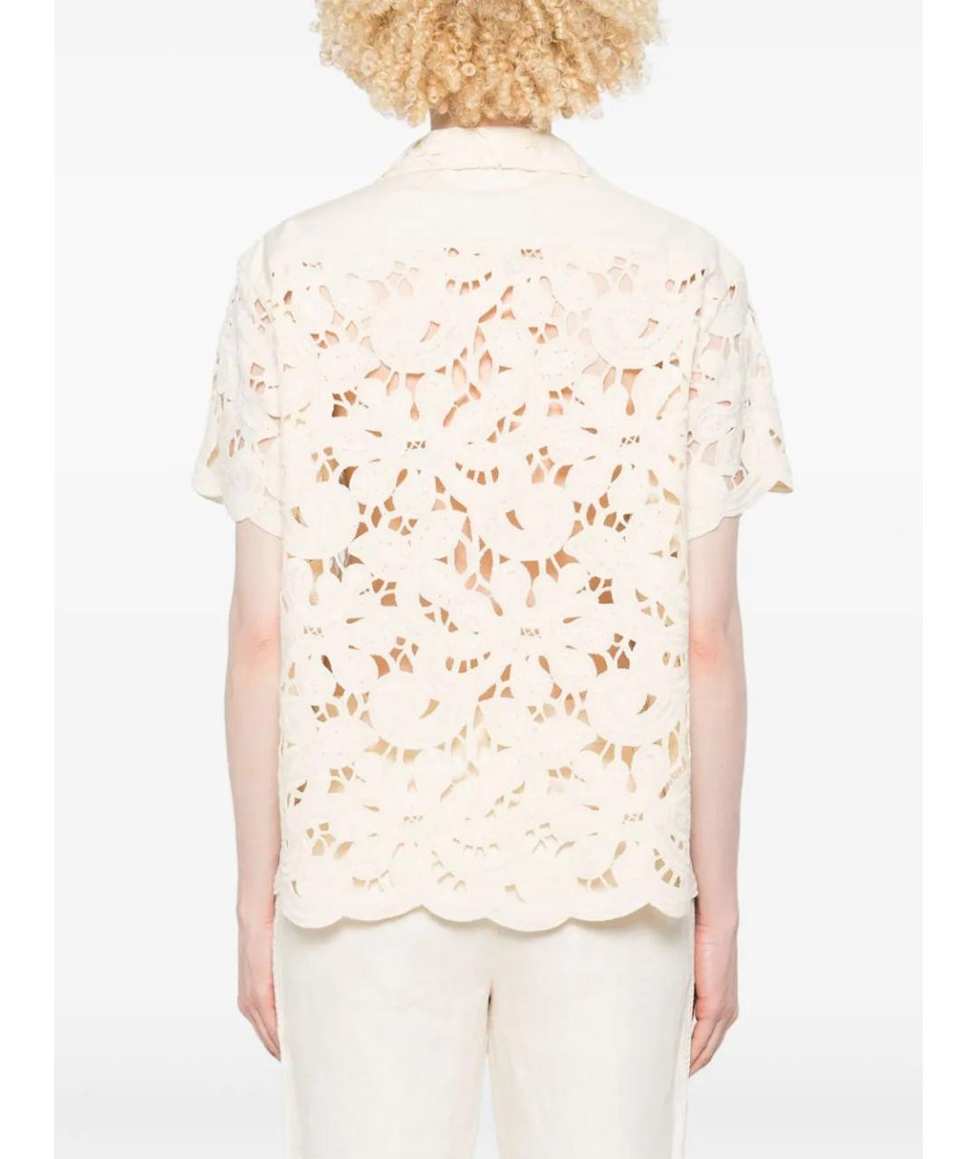 MONCLER Бежевая шерстяная рубашка, фото 4