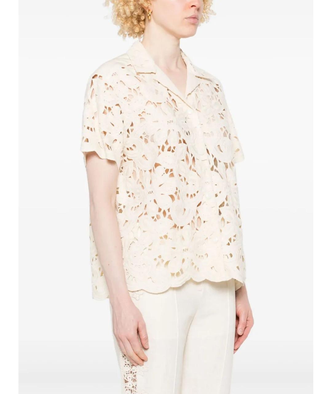 MONCLER Бежевая шерстяная рубашка, фото 3