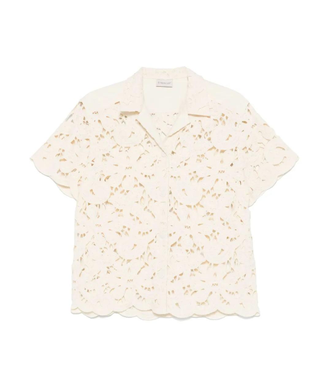 MONCLER Бежевая шерстяная рубашка, фото 1