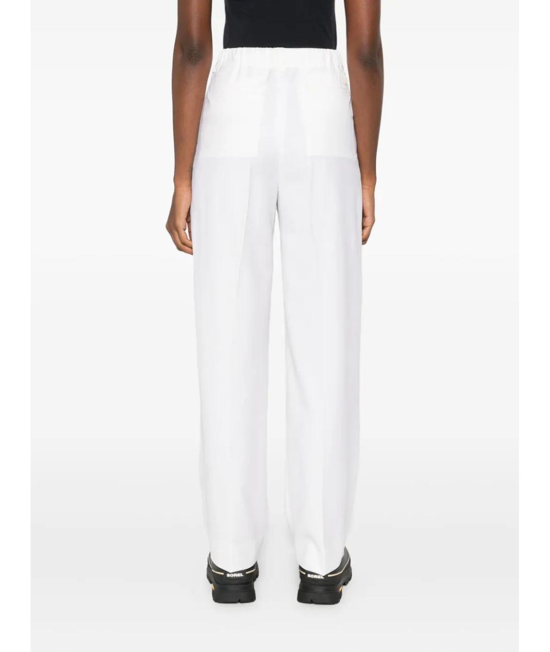 MONCLER Бежевые шерстяные прямые брюки, фото 4