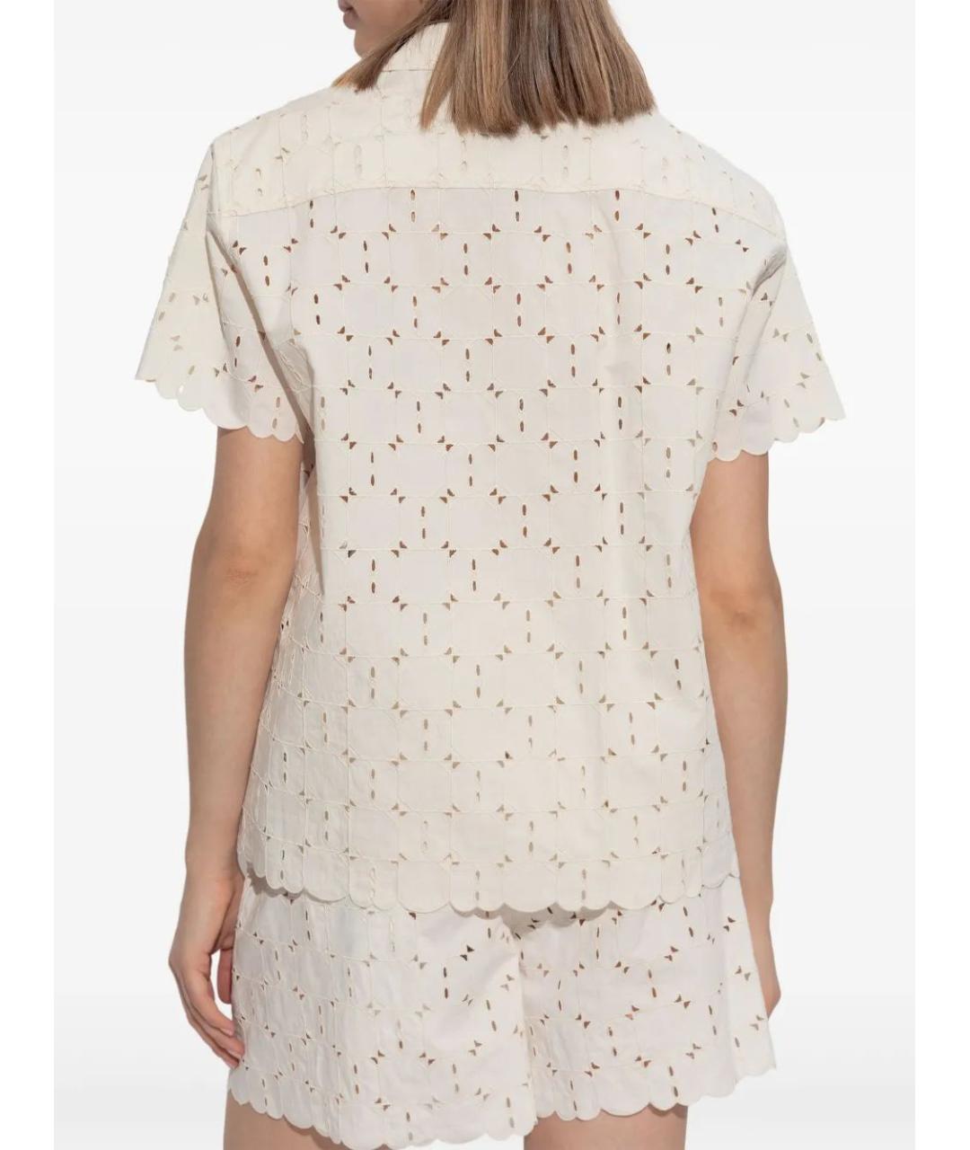 MONCLER Бежевая хлопковая рубашка, фото 4