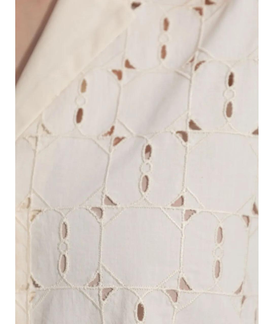 MONCLER Бежевая хлопковая рубашка, фото 5