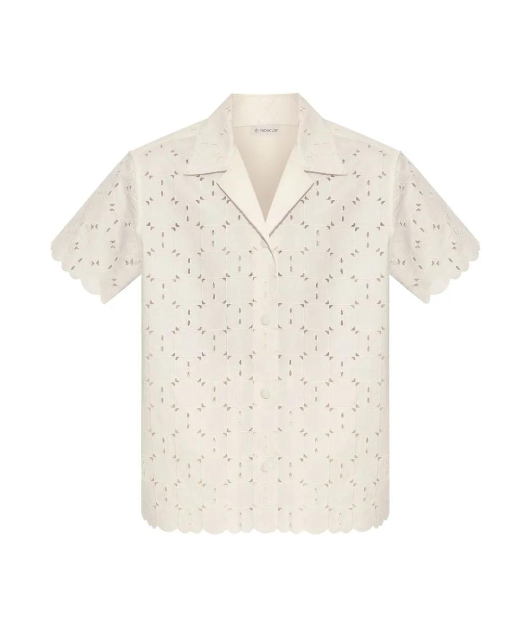 MONCLER Бежевая хлопковая рубашка, фото 1