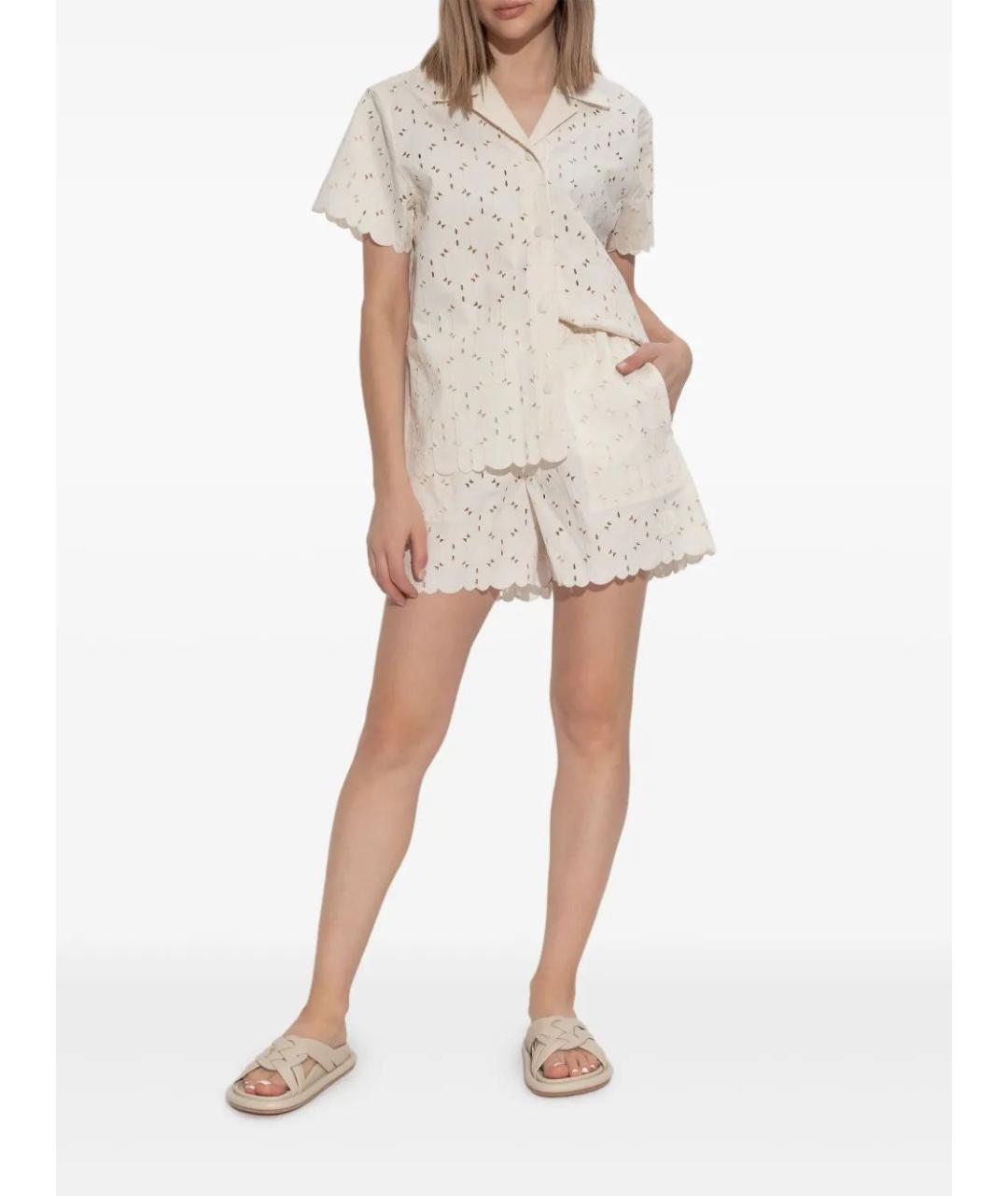 MONCLER Бежевая хлопковая рубашка, фото 2