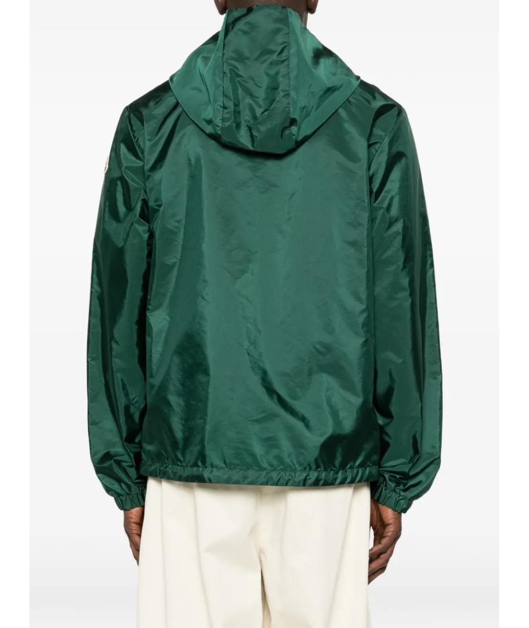 MONCLER Зеленая полиамидовая куртка, фото 4