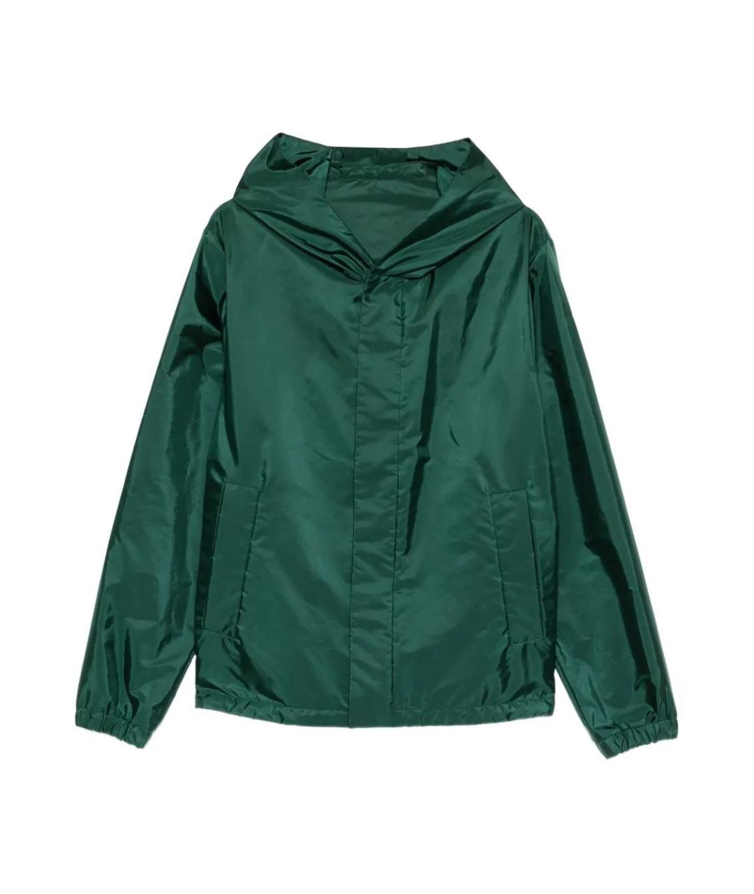 MONCLER Зеленая полиамидовая куртка, фото 1